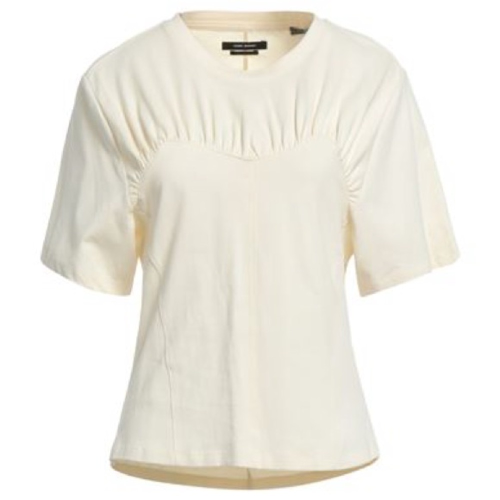 Isabel Marant zazie Cream Ruched top
